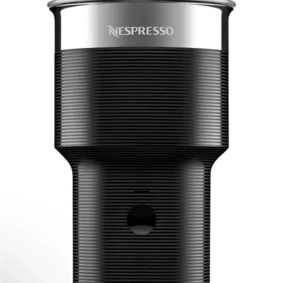 Black Coffee Machine with Milk Frother